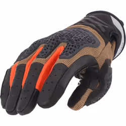 Acerbis Crossover Motorradhandschuhe, orange-brun, taille M pour Hommes