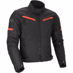 Acerbis X-Street Veste textile de moto, noir-rouge, taille S pour Hommes