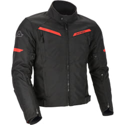 Acerbis X-Street Veste textile de moto, noir-rouge, taille S pour Hommes