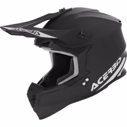 Acerbis Linear Solid Casque de motocross, noir, taille L pour Hommes