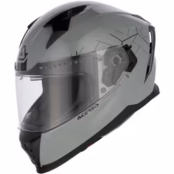 Acerbis X-Way Solid Casque, gris, taille M pour Hommes
