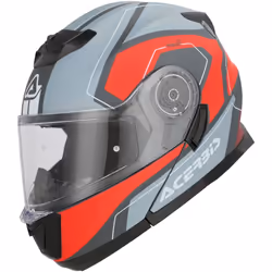 Acerbis Serel Graphic Casque, gris-rouge, taille S pour Hommes