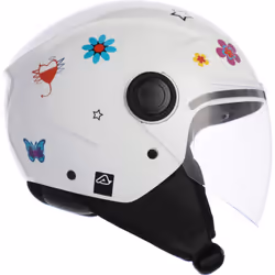 Acerbis Jet Brezza Kid Kids Casque jet, blanc, taille 48 pour Des gamins - Vue supplémentaire 5