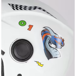 Acerbis Jet Brezza Kid Kids Casque jet, blanc, taille L pour Des gamins