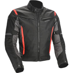 Acerbis X-MAT 2.0 Blouson textile de moto, noir-rouge, taille S pour Hommes