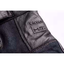 Blauer Combo Denim Gants de moto, noir, taille L