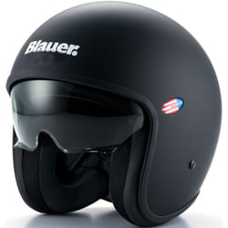 Blauer Pilot 1.1 Monochrome Black Matte Casque jet, noir, taille XS pour Hommes
