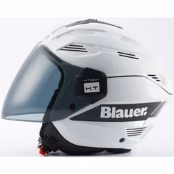 Blauer Brat Casque jet, noir-blanc, taille XS pour Hommes