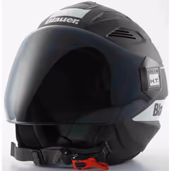 Blauer Brat Casque jet, noir-blanc, taille XS pour Hommes