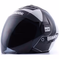 Blauer Real HT Graphic A Casque Jet, noir-blanc, taille XS pour Hommes