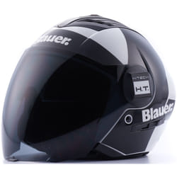 Blauer Real HT Graphic A Casque Jet, noir-blanc, taille XS pour Hommes