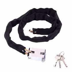 Urban Prime UP-CHA-VIR, Antivol à chaîne, Noir, Nylon, Acier trempé, Clé, 1 cm