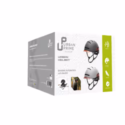 Urban Prime UP-HLM-LED casque de sport Noir, Blanc