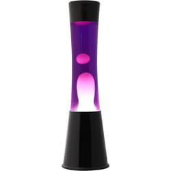 ITotal XL1760 Lampe à Lave 40 cm avec Base Noire Liquide Violet et Cire Blanche