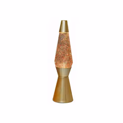 La lampe à lave rétro i-Total avec son design original en verre surprend avec un ensemble coloré de cire et de liquide et cré ...