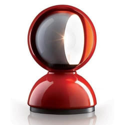Lampe à poser - Artemide - Eclisse - Rouge - Métal - Design contemporain