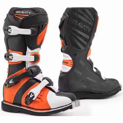 Forma Gravity Bottes Motocross, noir-orange, taille 36 pour Hommes