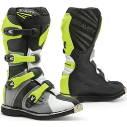 Forma Gravity Bottes Motocross, gris-blanc-jaune, taille 35 pour Hommes