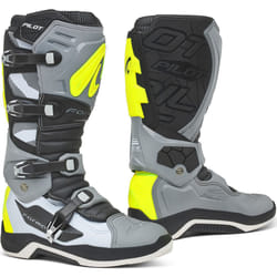Forma Pilot Motocross Bottes, gris-jaune, taille 46 pour Hommes