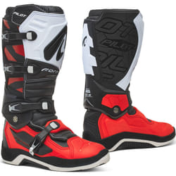 Forma Pilot Motocross Bottes, noir-blanc-rouge, taille 45 pour Hommes