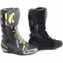 Forma Phantom Bottes de moto, noir-gris-jaune, taille 41 pour Hommes
