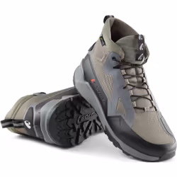 Forma Kumo Chaussures de moto, noir-gris-vert, taille 42 pour Hommes