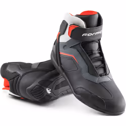Forma Stinger Evo Flow Chaussures de moto, noir-gris-blanc, taille 41 pour Hommes
