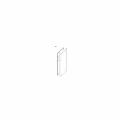 Joint de porte (partie réfrigérateur) repère 191 0 d'origine 480132102838 WHIRLPOOL | Modèles concernés : 480132102838