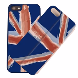 i-Paint UK, Housse, Apple, iPhone 5, 5S, Bleu, Rouge