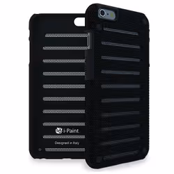 i-Paint 610501, Housse, Apple, iPhone 6/6S, 11,9 cm (4.7"), Noir