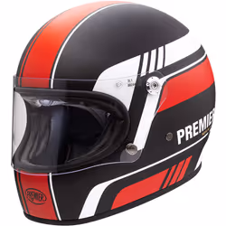 Premier Trophy BL 92 BM Helmet Casque, noir-blanc-rouge, taille L pour Hommes
