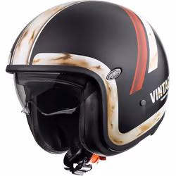 Premier Vintage DO 92 O.S. BM Casque jet, noir-blanc-rouge, taille XS pour Hommes
