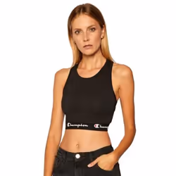 Brassière femme CHAMPION noir 113692 - Coupe cintrée - 90% coton - 10% élasthanne