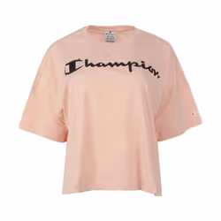 champion crewneck tee-shirt rose