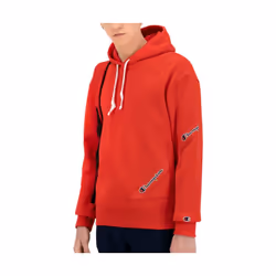 Sweat - CHAMPION - Rouge - Manches longues - Poche Kangourou - Logo brodé