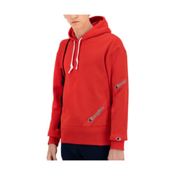 Sweat - CHAMPION - Rouge - Manches longues - Poche Kangourou - Logo brodé