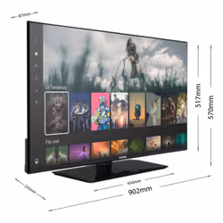 Telefunken TE40750B45I2KT TV 40" Smart TV Noir 250 cd/m² - Vue supplémentaire 4