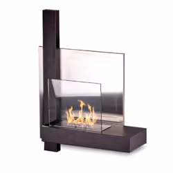 DIVINA FIRE DF42459, Cheminée encastrable, Ouvert, Bioéthanol, Noir, Intérieure, 4,5 - 5 h