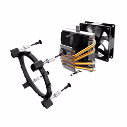 Noua Haku Processeur Refroidisseur 9 cm Noir, Métallique