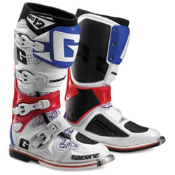 Gaerne SG-12 Bottes de motocross 2017, blanc-rouge-bleu, taille 43