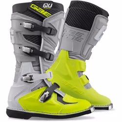 Gaerne GX-J Bottes Motocross pour enfants, gris-jaune, taille 34 pour Des gamins