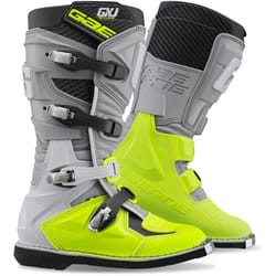 Gaerne GX-J Bottes Motocross pour enfants, gris-jaune, taille 35 pour Des gamins