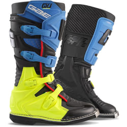 Gaerne GX-J Bottes Motocross pour enfants, noir-bleu-jaune, taille 37 pour Des gamins