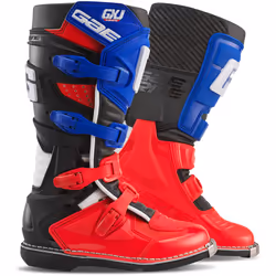 Gaerne GX-J Bottes Motocross pour enfants, blanc-rouge-bleu, taille 38 pour Des gamins