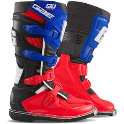 Gaerne GX-J Bottes Motocross pour enfants, blanc-rouge-bleu, taille 38 pour Des gamins