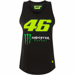 VR46 Dual 46 Monster Débardeur pour dames, noir-vert-jaune, taille L pour Femmes