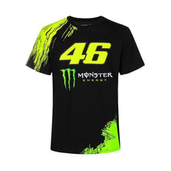 T-shirt Monster Energy VR46 Noir Homme - VR46 - Monster Energy - Manches courtes - Col arrondi - Homme