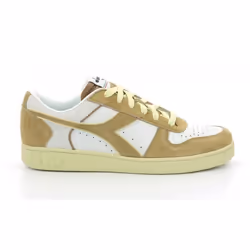 Baskets basses - DIADORA - Magic Bas Low S - Cuir - Lacets - Blanc