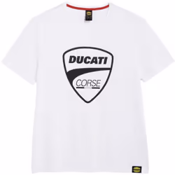 Description T-shirt à manches courtes DUCATI CORSE personnalisé. Détails du produit Matières Jersey, 100% Coton, 150 g/m²
