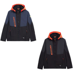 Veste de travail bi-matière softshell hybrid - Noir/Bleu nuit xxl